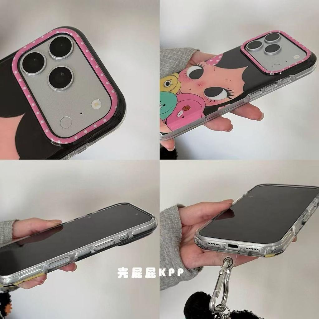 Cute Cartoon Brunette Girl Ins15 for 17pro Apple 17ProMax Phone Case iPhone16