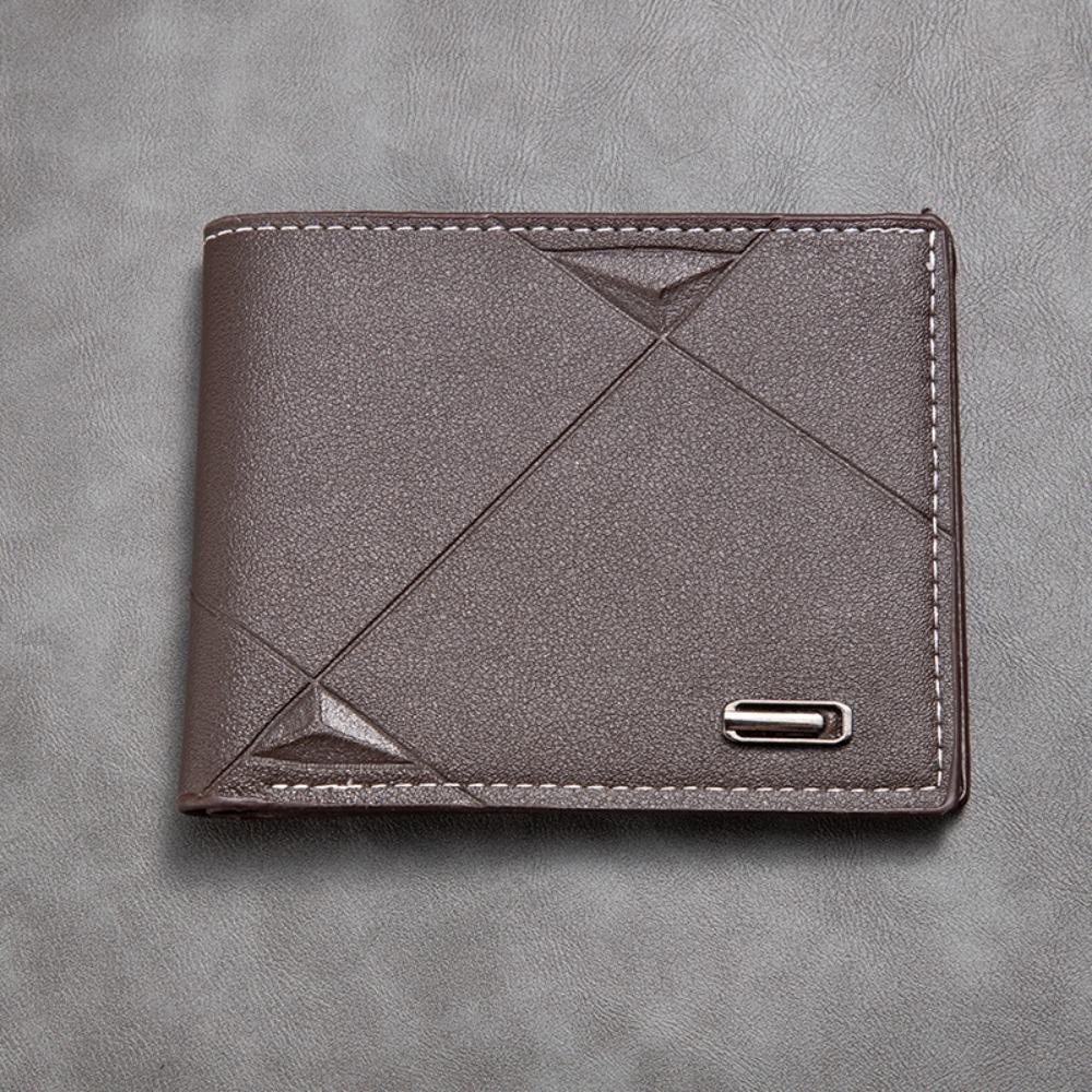 

Чоловічий гаманець великої ємності, портмоне для монет, модний власник кредитної картки Студент кавовий