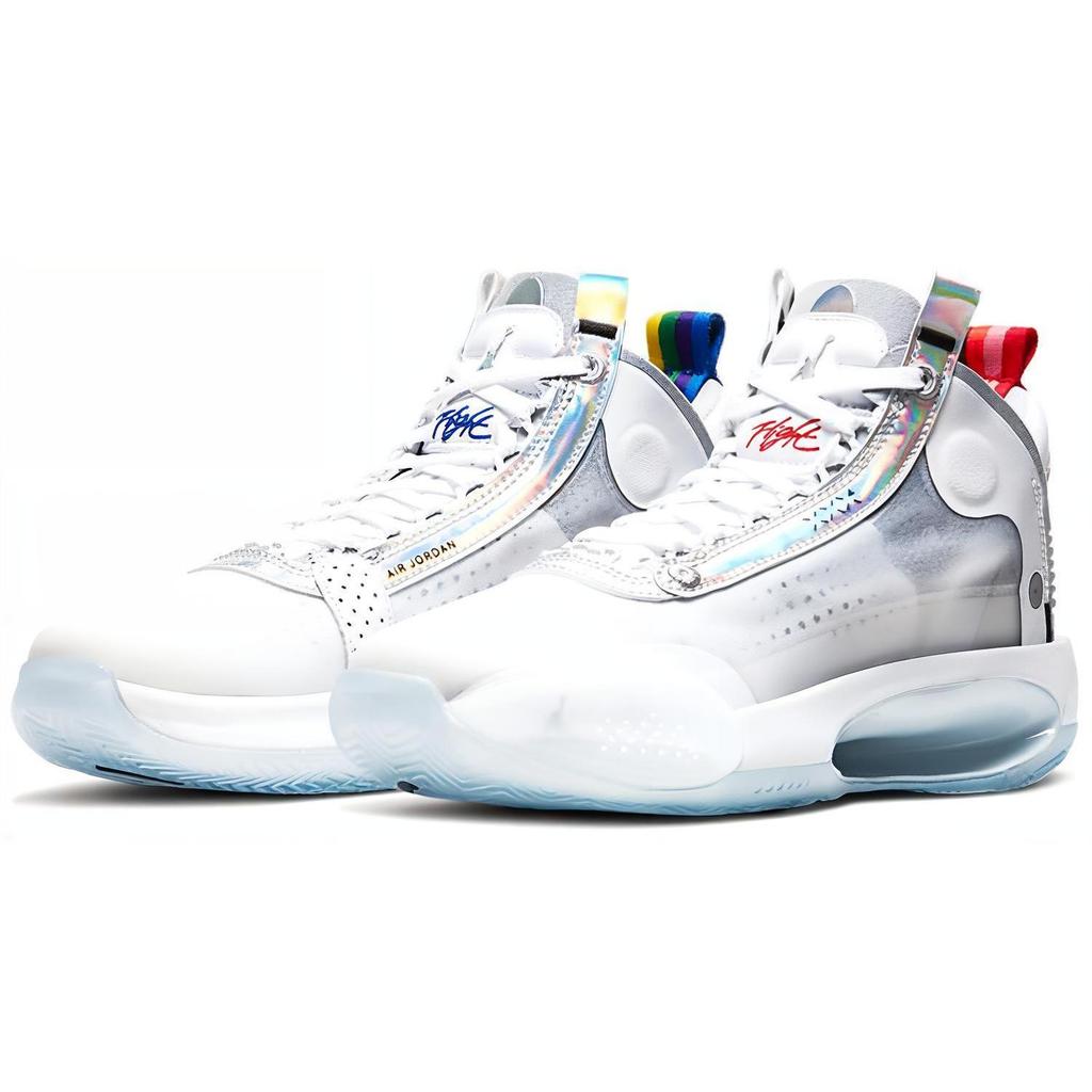 Jordan XXXIV White Metallic Silver GS BQ3384-101