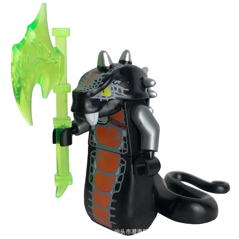 Villain Ninja Basilisk Tide Play Building Block Doll Assembly Educational Toys