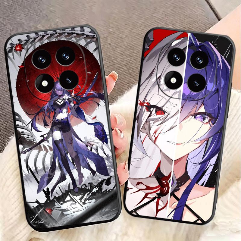 Honkai Star Rail Acheron Soft Phone Case for Xiaomi Redmi Note 12 13 14 15 Pro Plus 11 12S 11S 11T 10 4G Black Cover Back Shell