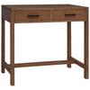 Schreibtisch mit Schubladen Natürliches Massivholz Teak