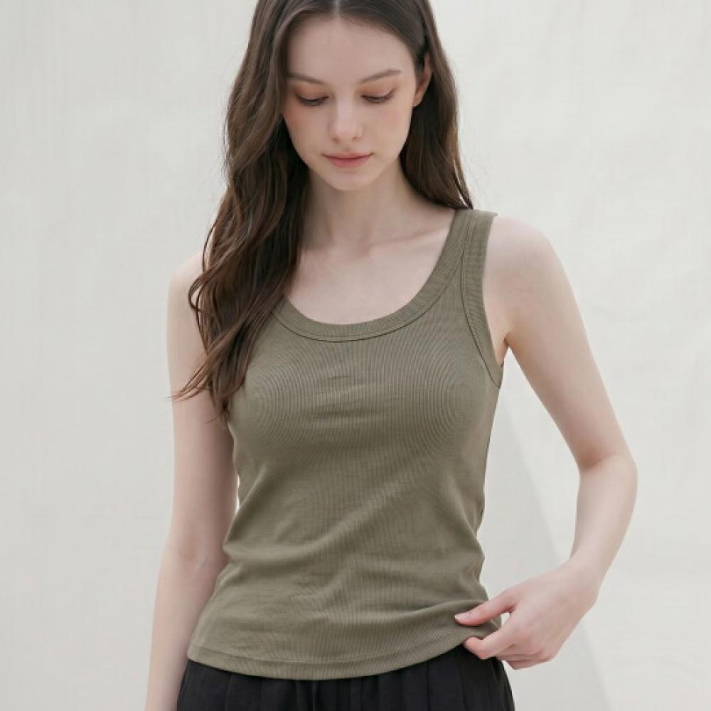 Karra Easy Fit Ribbed Tank Top A6m0651