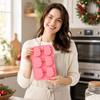 6 Cavity Snowman Silicone Baking Mold Creative DIY Cake Mold Nonstick Flexible Chocolate Fondant Mold for Baking and Candy Making