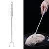 Meat Turner Hook Stainless Steel   Handle BBQ Meat Hooks Cooking Barbecue Flipper Hooks for Grilling