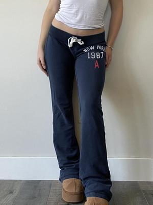 Trendy Low-Waist Color Block Lace-Up Pants - Casual & Comfortable