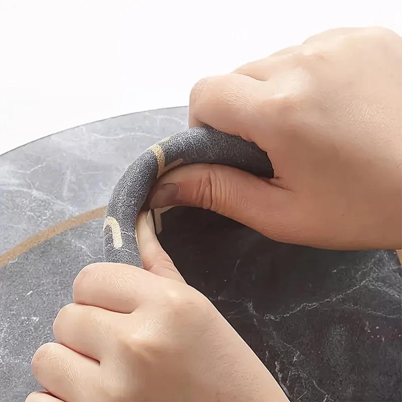 Wood Grain Diatomaceous Earth Carpet Bathroom Non-Slip Water Absorbent Quick-Dry Dirt-Resistant Easy To Clean Bathroom Mat