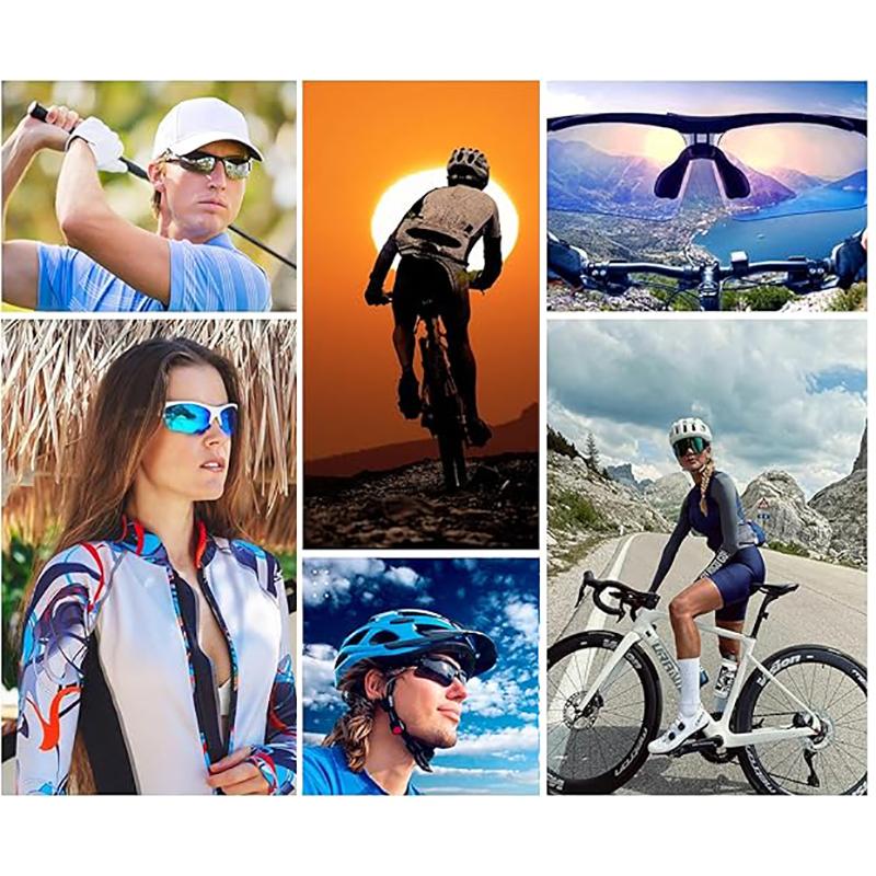 Cycling Glasses Sunglasses for Men Women Sport Riding Lens Outdoor Sunglasses Bicycle Windproof Night Vision Glasses Sport Eyewear
