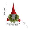 Long Hat Glowing Gnome Wreath Artificial Branches Faceless Doll Hanging Ornament  Bar
