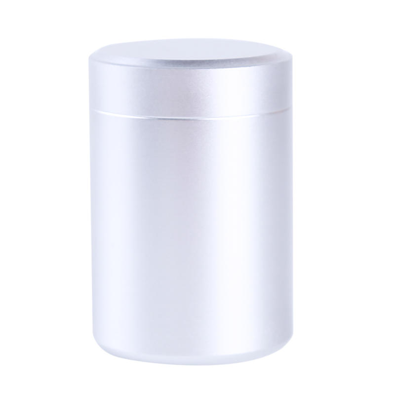 Aluminum Herb Stash Jar Airtight Smell Proof Stainless Steel Tea Container Box