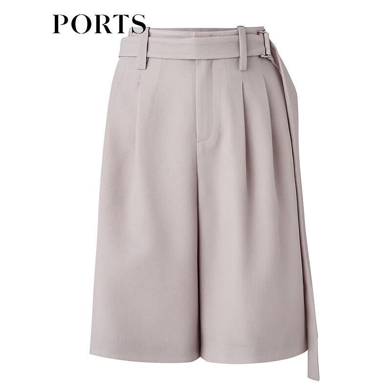 PORTS Women's Spring/Summer Oblique Placket Bermuda Shorts