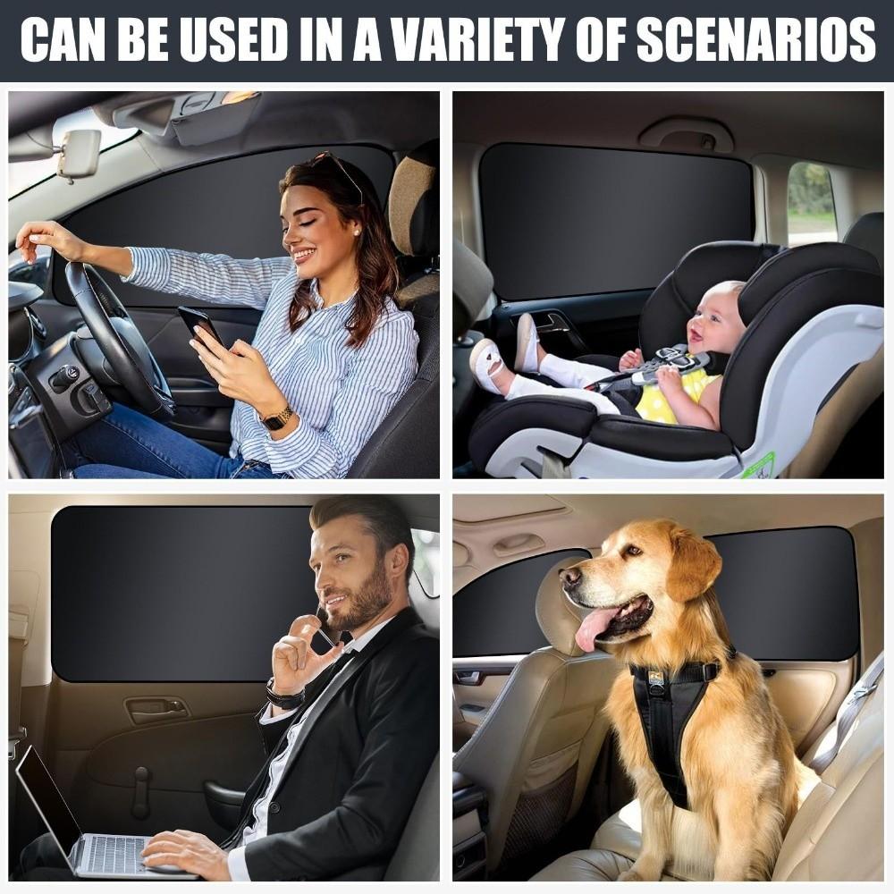 Heat Reduction Magnetic Sunshade Curtain Privacy Protection Auto Sunshade For Taking a Nap