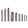9 Pcs Pipe Extractor Set CrMo Steel Broken Pipe Removal Tool Kit with Storage Box for Maintenance