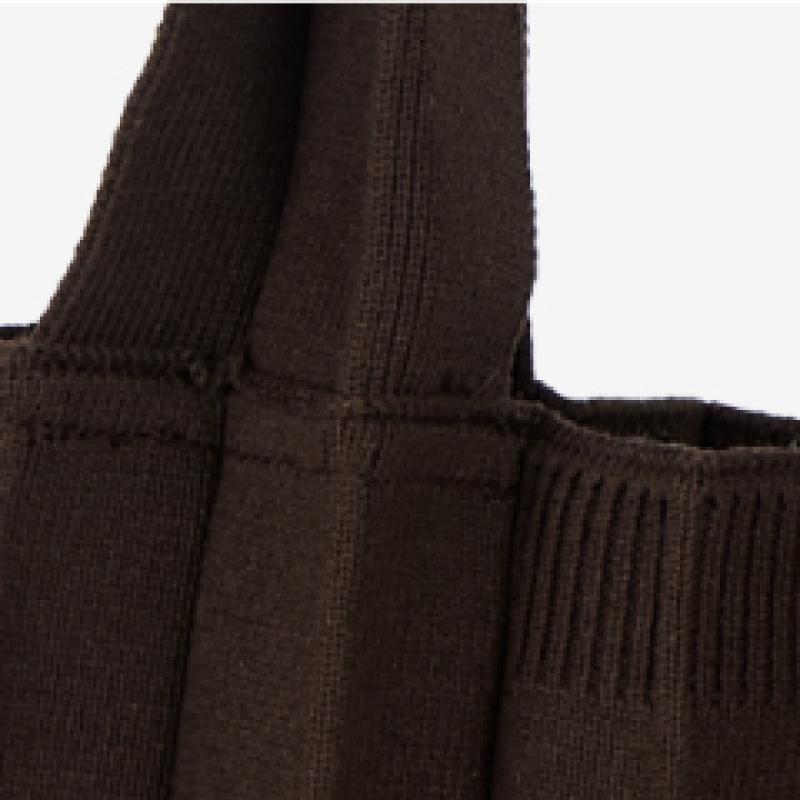 Pleatsmama Deep Brown New Shoulder Bag