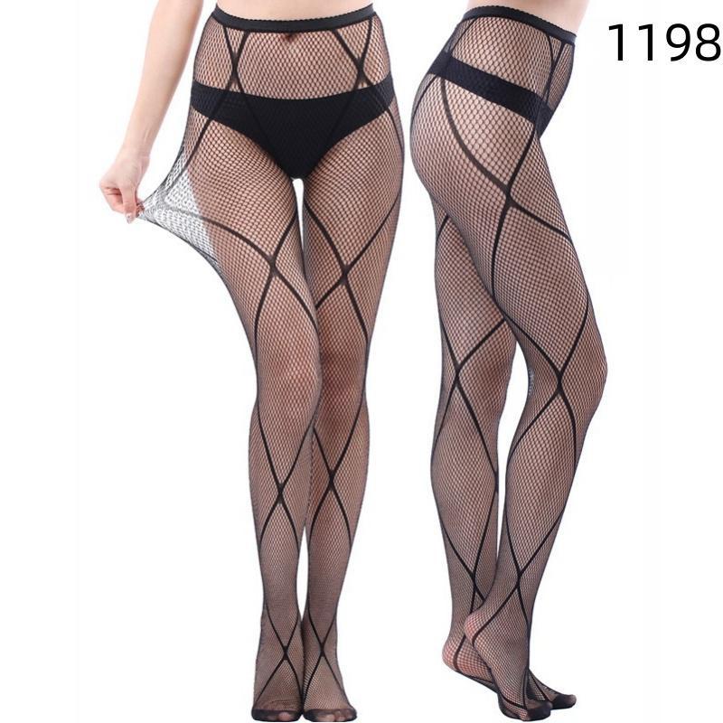Large Size Dame Svarte Strømper Åpent Skritt Strømpebukse Plus Size Strømpe Sexy Hvit Tights Dameundertøy 6xl