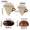 Retro Style Vintage Pottery Mug Coarse Ceramic Japanese Ceramic Mug Funnel Coffee Mug  Home Decor