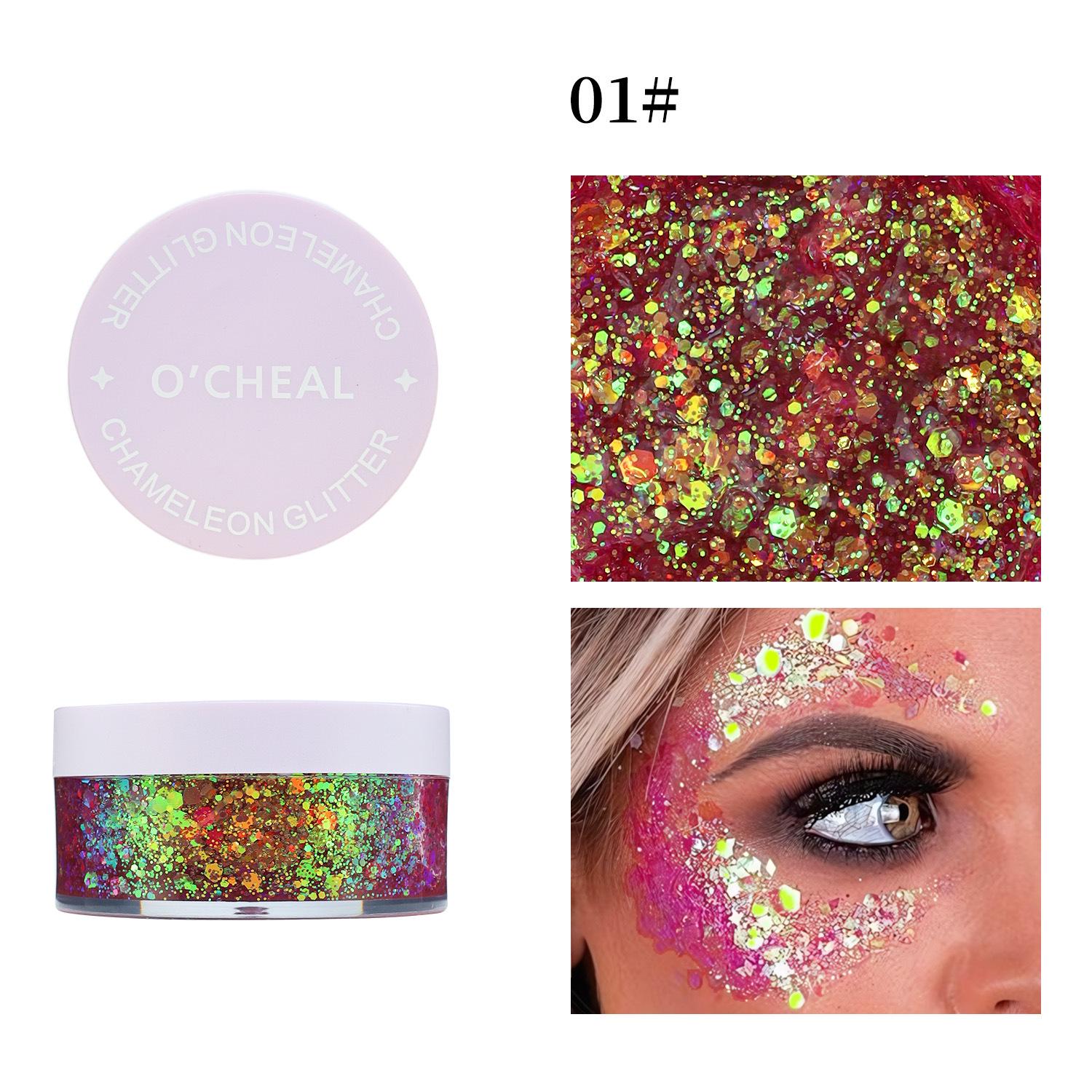 

Гель с блестками-хамелеонами: Меняющий цвет макияж для тела и лица на Хэллоуин