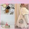 Childrens Small Cute Round Bag Pu Material Chain Crossbody Bag For Daily
