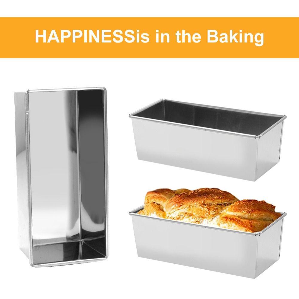 DIY Baking Pan Mold Stainless Steel Baking Mould Pastry Tray Toast Cake Tray Baking Supplies