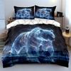Sparkling Celestial Bear. Bedding Sets Duvet Covers Pillowcases(1* Duvet Cover 2* Pillowcases Without Duvet Insert)