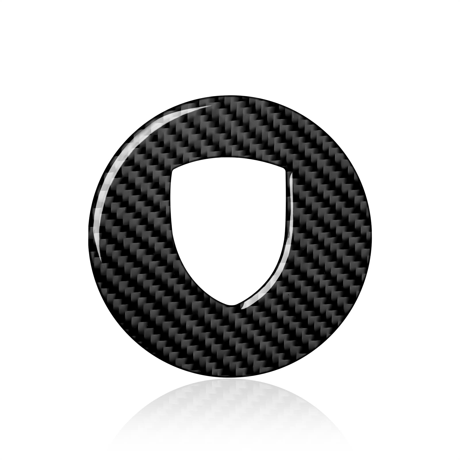 

VECES Car Steering Wheel Cover Trim Fit Porsche 911 Panamera Cayenne Macan 718 Boxster One size чорний