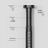 Yuanzu No-Drill Telescopic Wardrobe Rod