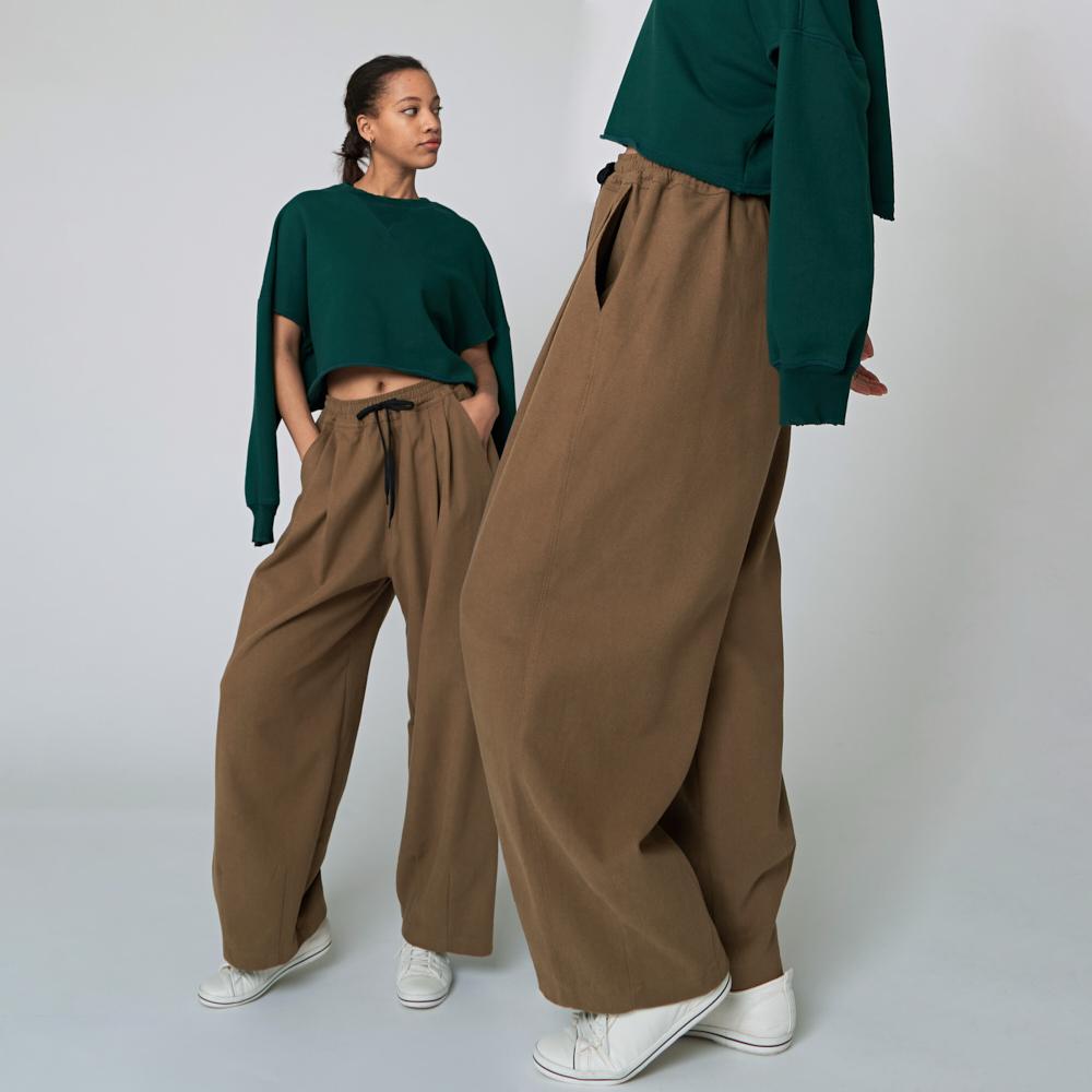 ATHPLATFORM Au22Pt08 Slung Pants_Beige