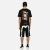 Evisu Pantaloncini Casual da Uomo con Stampa Big M e Gabbiano 2ESHTM4ST1060XXCT