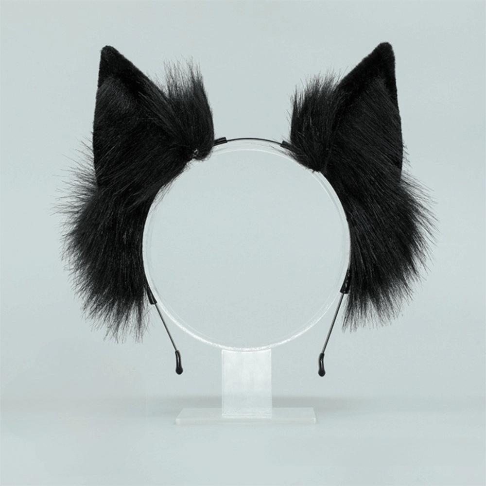 Faux Fur Cosplay Headwear Plush Animal Hair Hoop Kawaii Cat Ears Headband Anime