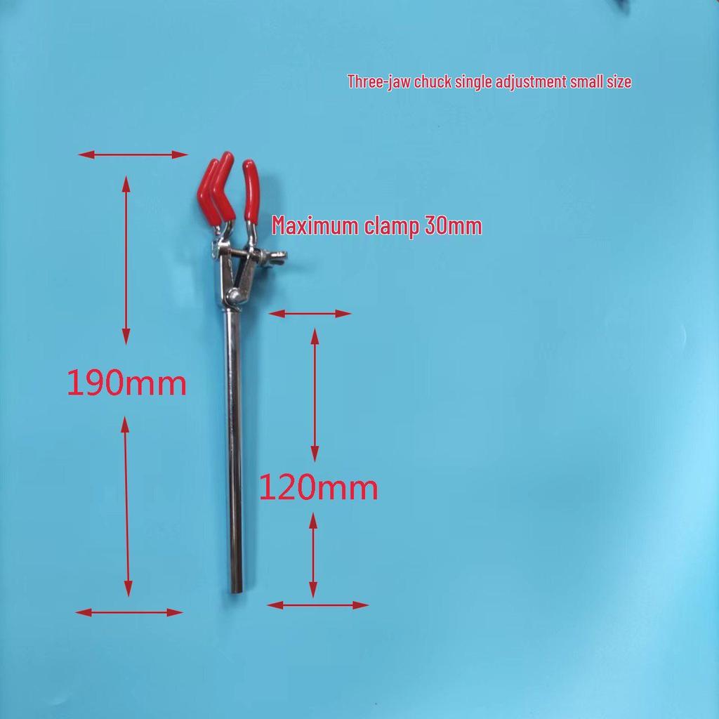 Iron Titration Stand with Three-Ring Butterfly Clip and Condenser Cross Clip