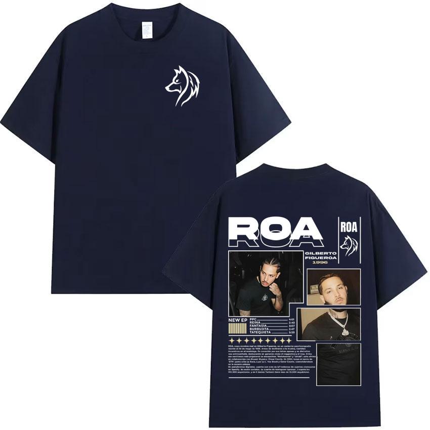 

2025 Summer Rapper Roa Gilberto Figueroas New Album Pop Graphic Tshirt Mens Tshirt Cotton Hiphop Loose Street Wear 4XL