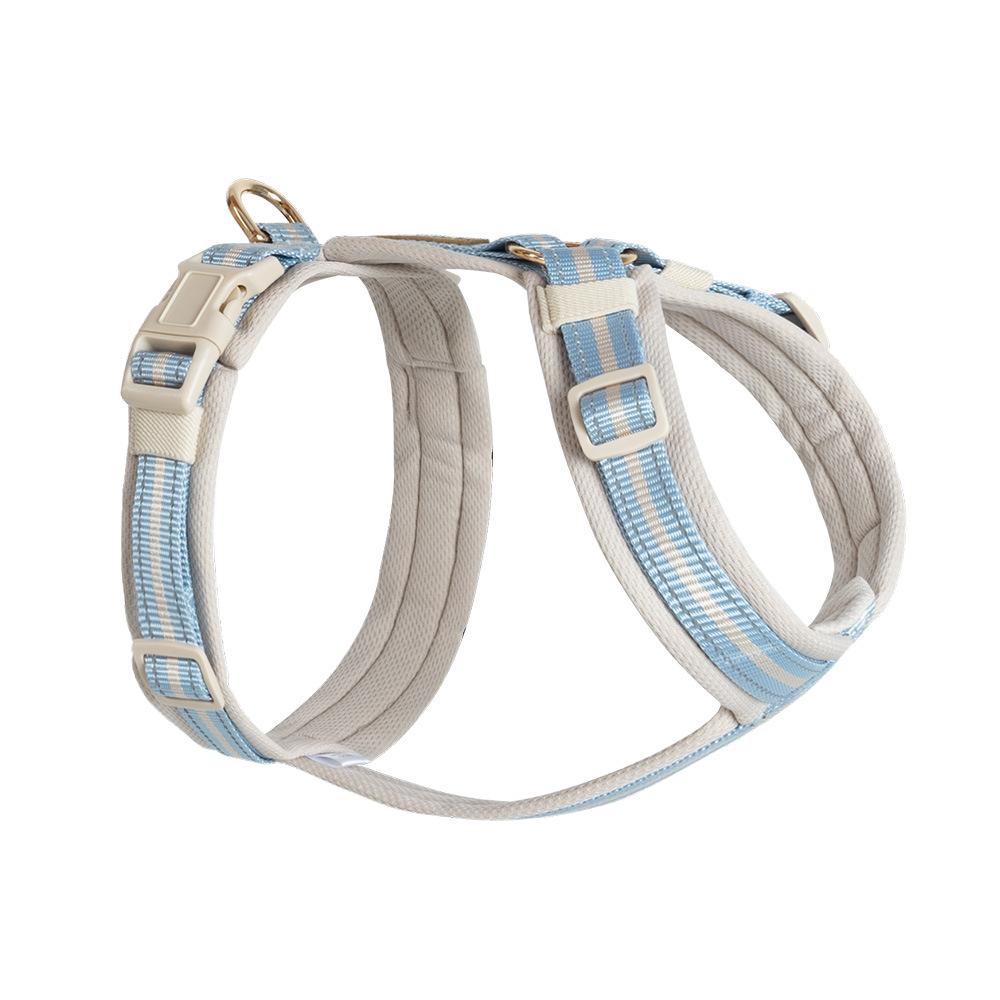 

Adjustable Pet Chest and Back Strap Reflective Dog Chest Strap Harnesses Explosion-proof Durable Pet Products Supplies S светло-синий