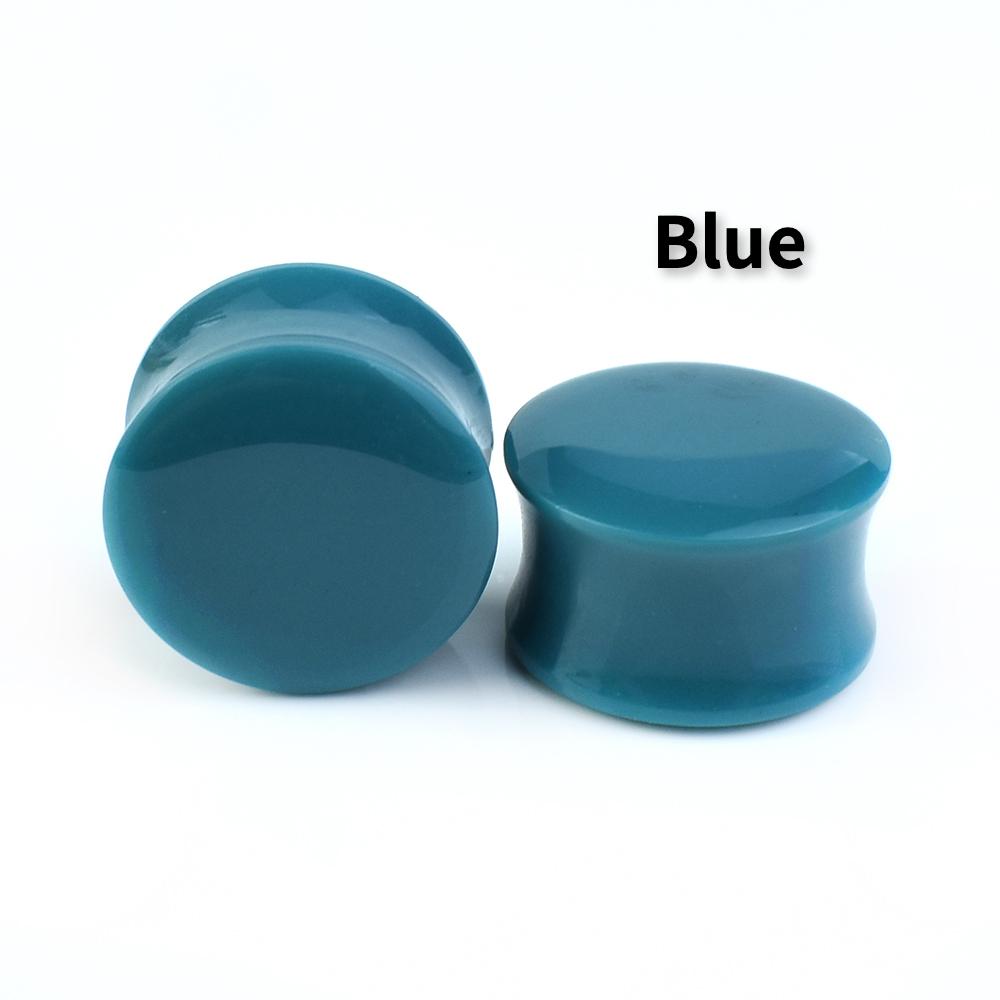 6-50mm Colourful Acrylic Ear Gauges Tunnels Stretchers Expander Double Flared Plug Body Jewelry