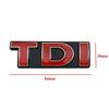 VEMZG1 Metal TDI Logo Front Hood Grille Rear Trunk Badge Emblem Sticker Decals for VW Polo Golf MK5 MK6 Jetta Passat GTI Touran Bora