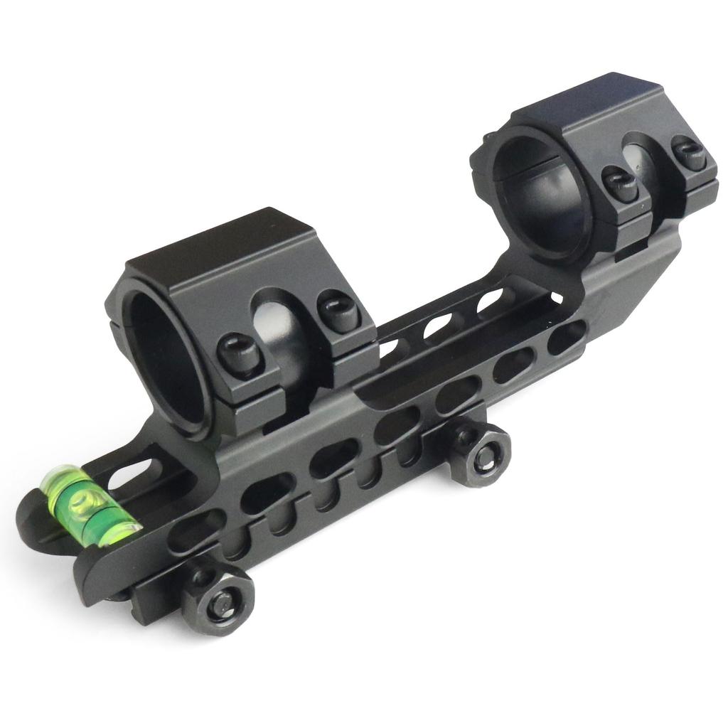 ANS optical 25.4/30mm Long One-Piece Mount with Indicator and Level (Black) Rifle Scope Mount for Airsoft