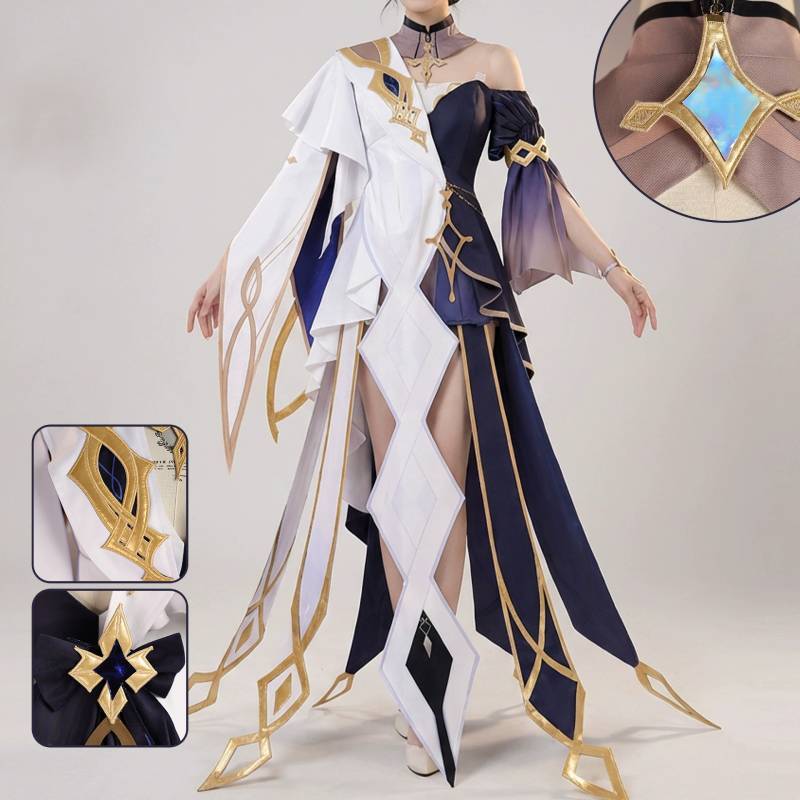 Genshin Impact Istaru Cosplay Costume With Accessories For Anime Role Play