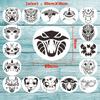 16 Pieces Face Body Painting Stencils Makeup Templates for Party