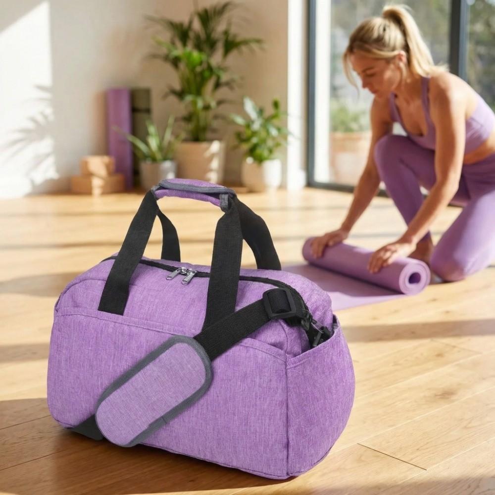 Multi Pockets Sports Gym Bag Adjustable Shoulder Strap Travel  Duffel Bag Fitness Tote  Gym Use