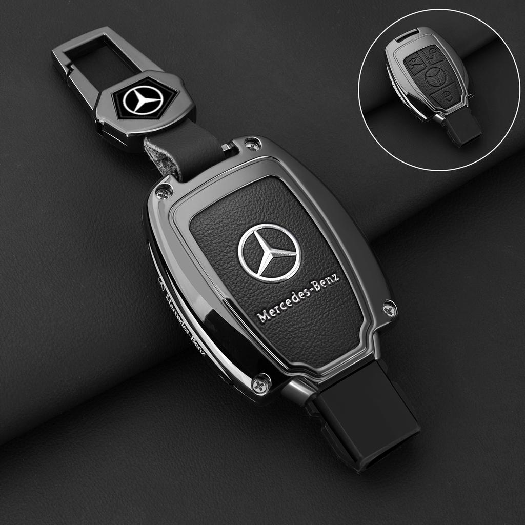 Car Zinc Alloy Key Case Bag Metal Key Shell For Mercedes-Benz A B C E G S V Class GLA GLC GLE GLK Vito Sprinter SL SLK Viano ML