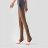 Calzettoni a costine a righe sopra il ginocchio senza piedi Scaldamuscoli lunghissimi con staffa Calze alte fino alla coscia per Donna Yoga