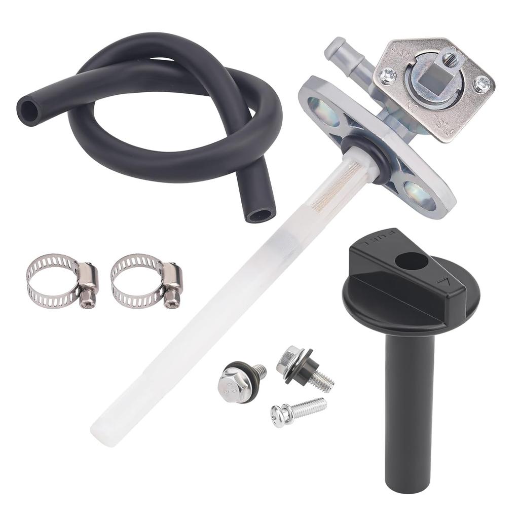 AHL Fuel Filter & Gas Tank Fuel Petcock Shut Off Valve Switch Compatible with Honda Recon 250 Rancher 350 420 Foreman 400 Foreman 450 FourTrax
