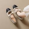 6221-6 French With Skirt, Small Fragrant Style Single Shoes, Women'S Bow, Ballet Thick Heel, Mary Jane Shoes