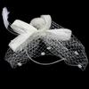 Wedding Women Net Mesh Bridal Face Veil Hats Brides Fascinator Headwear Hair Accessory(Black)
