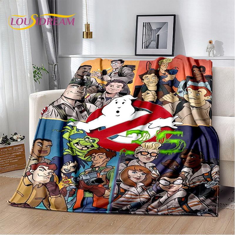 Cartoon G-Ghostbusters Movie Plush Blanket,Flannel Blanket Throw Blanket for Living Room Bedroom Bed Sofa Picnic Leisure Napping