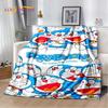 3D Cartoon Dream D-Doraemon Anime Soft Flannel Blanket for Bed Bedroom Sofa Picnic,Throw Blanket for Cover Outdoors Leisure Gift