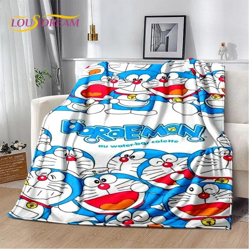 3D Cartoon Dream D-Doraemon Anime Soft Flannel Blanket for Bed Bedroom Sofa Picnic,Throw Blanket for Cover Outdoors Leisure Gift