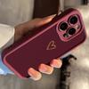 Golden Heart Pattern On Burgundy Background Phone Case For iPhone 17 16 15 Pro Max 14 13 12 11 XS X XR 7 8 Plus 16E 17 Air Cover