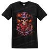 Skeleton Cowboy Gunslinger T Shirt W/ Crossed Revolvers Western Gothic Art Tee