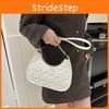 Unique Design Underarm Bag 2023 Winter Collection Women's Casual Trendy Crescent Bag Retro Diamond Grid Shoulder Bag