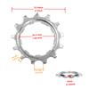 2PCS Single Speed Bicycle Freewheel 10 Speed -11 Teeth / 11 Speed -13 Teeth, Silver
